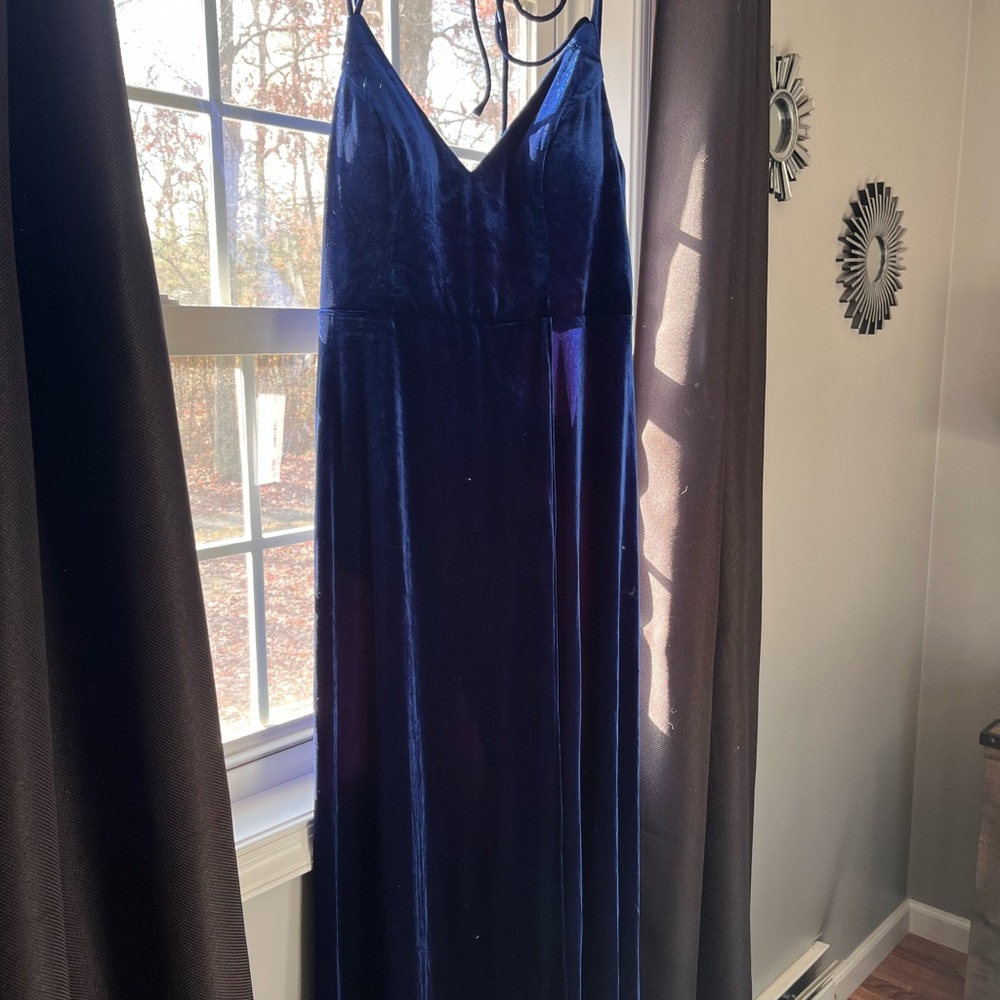 Velvet Blue Dress